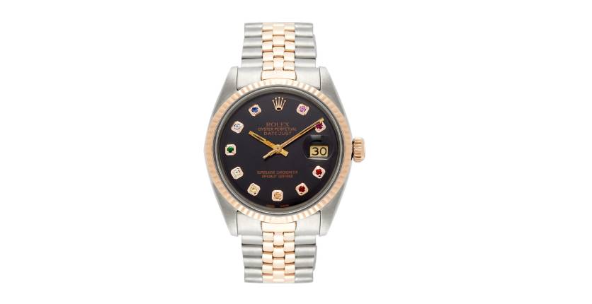 Vintage Rolex Oyster 18k rose-gold watch