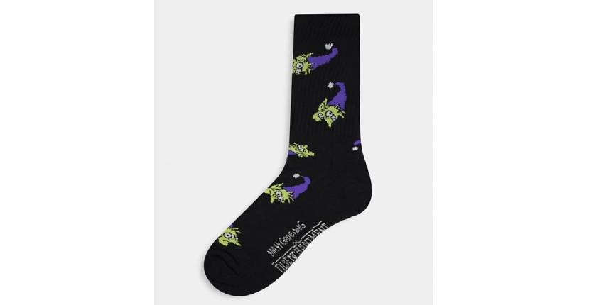 ASOS Design sport sock with all over Disenchantment design
