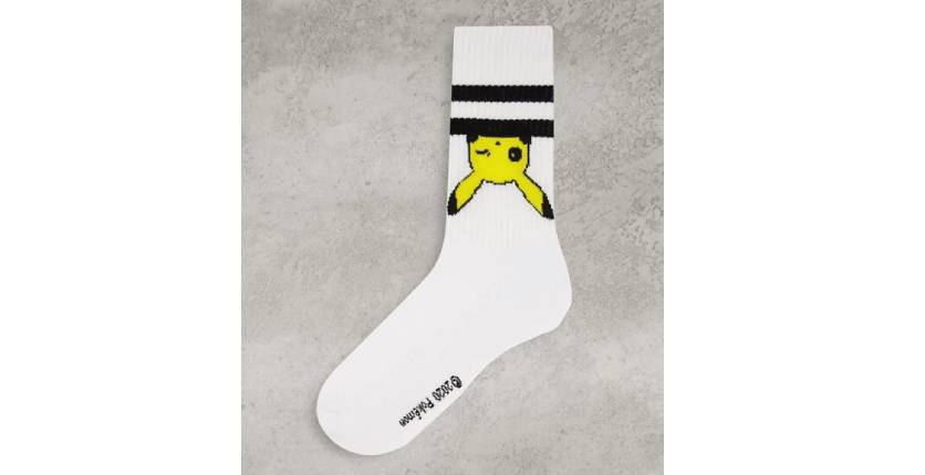 ASOS Pokémon sport sock with Pikachu design