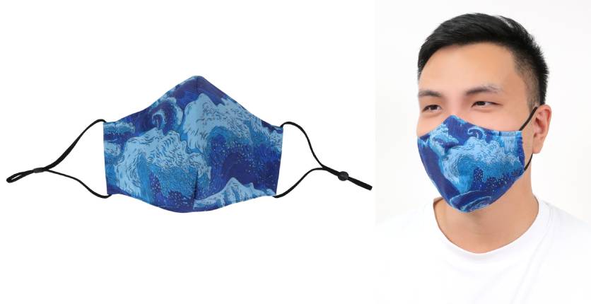 CYC x Liberty London Vespertine Waves Antimicrobial Mask