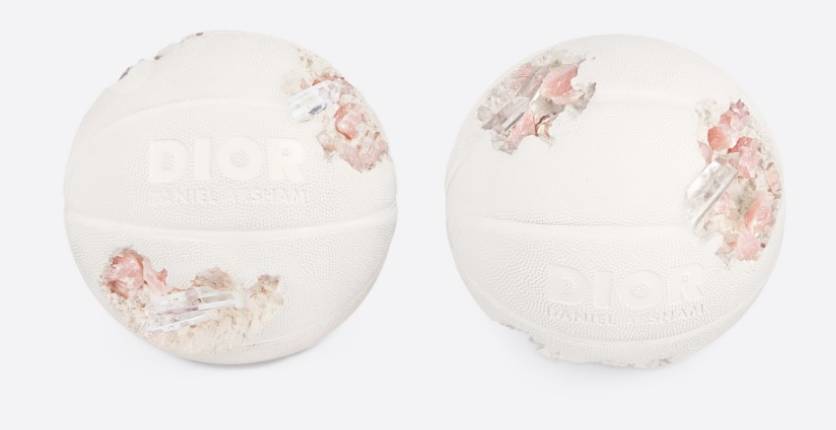 Dior and Daniel Arsham Future Relic Eroded Basketball