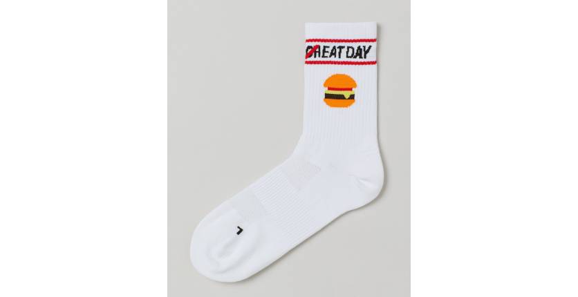 H&M Hamburger white sports socks
