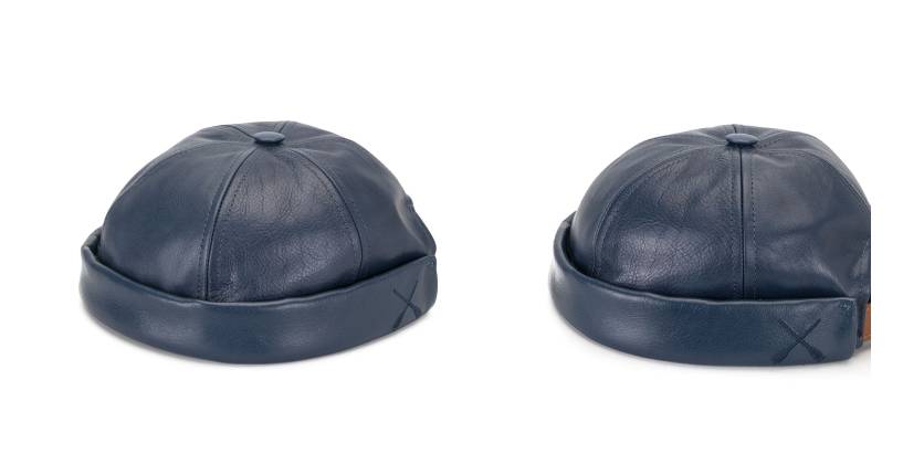 Junya Watanabe MAN x Béton Ciré docker leather hat