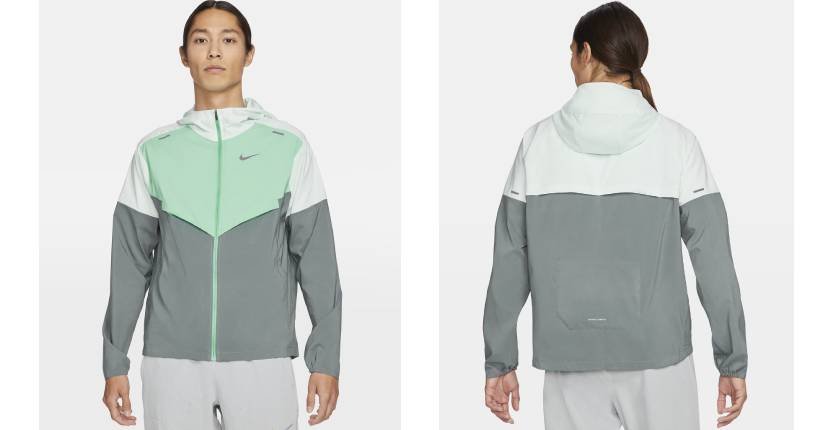 Nike Windrunner in Barely GreenSmoke GreyGreen Glow