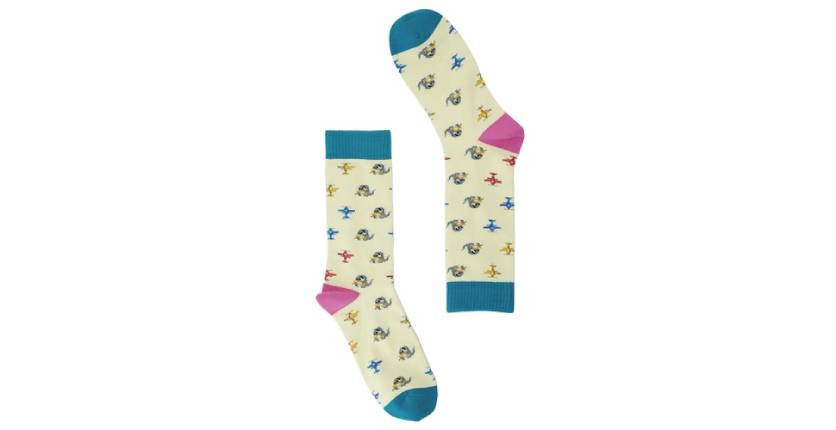 YRMS X Playful Socks limited edition socks (Godzilla socks)