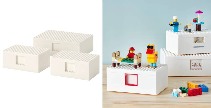 IKEA BYGGLEK LEGO box with lid