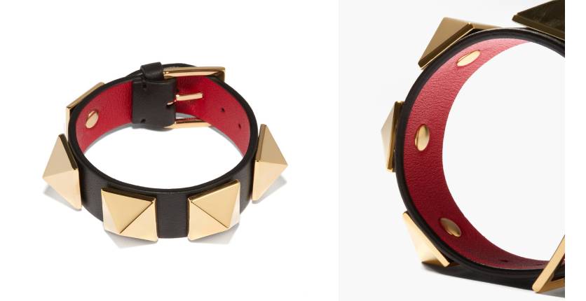 Valentino Garavani Roman Stud leather bracelet