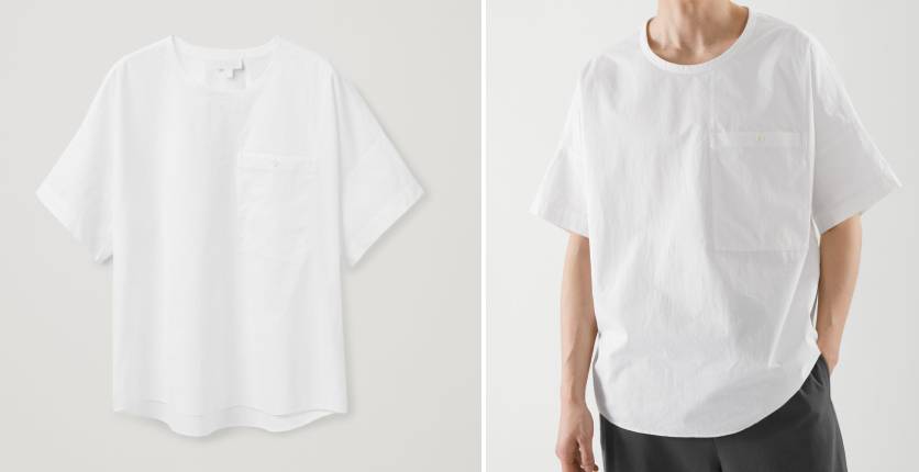 COS Oversized-fit woven T-shirt