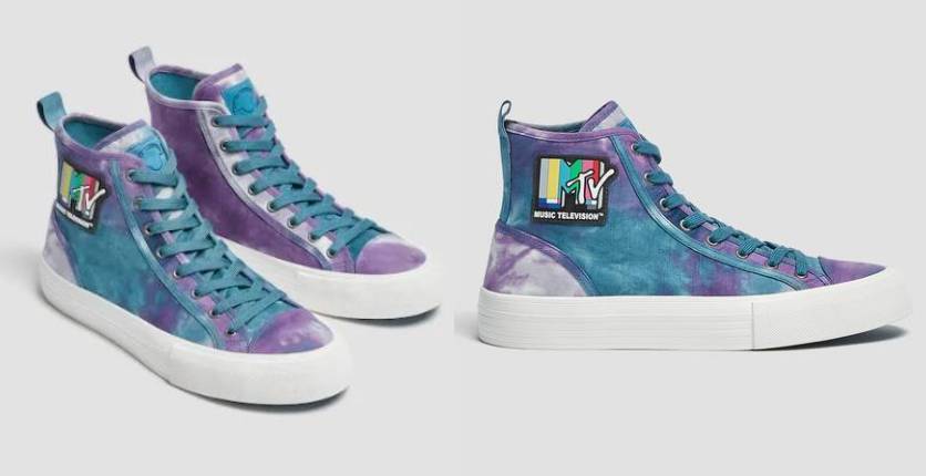 Pull&Bear Casual tie-dye MTV trainers