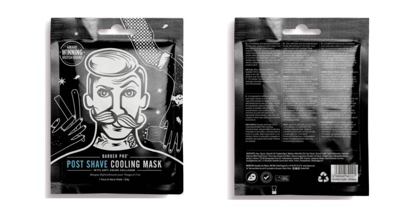 Barber Pro Post Shave Cooling Mask With Anti Aging Collagen
