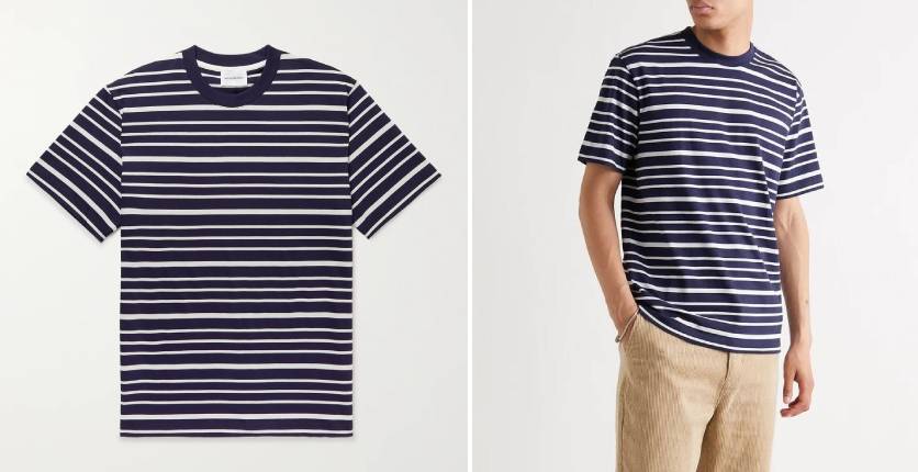 Norse Projects Johannes striped cotton-jersey T-shirt