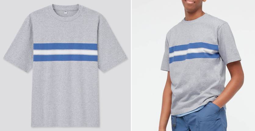 Uniqlo Striped crew neck short sleeve T-shirt