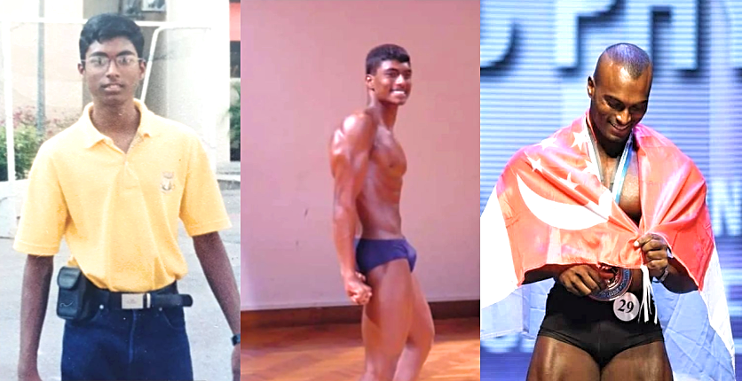 Danie Dharma from his skinny to bodybuilding years