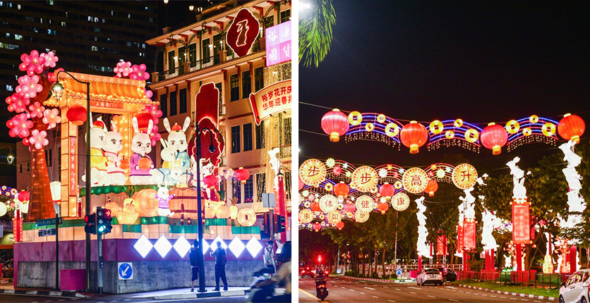 Chinatown Singapore during Chinese New Year 2024