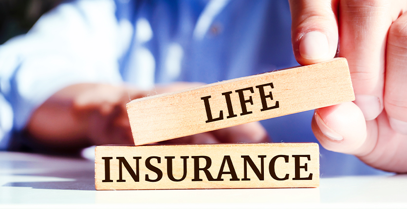 a sign with life insurance 