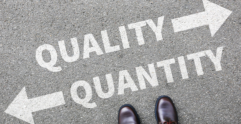 Buy quality over quantity