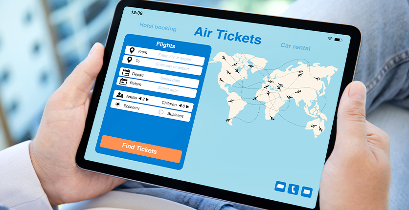 Booking air tickets online
