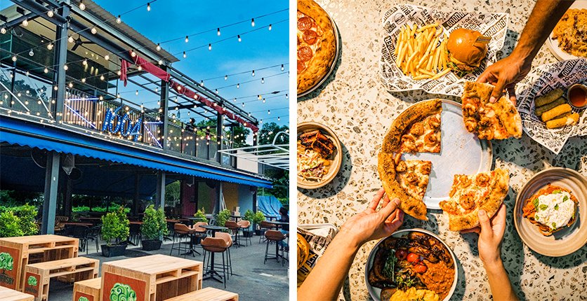 ‘Atas’ al fresco food courts