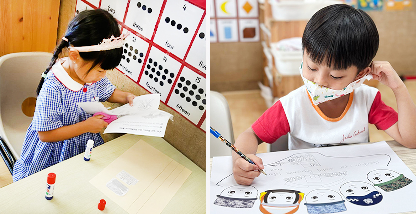 Kids expressing themselves at Julia Gabriel Preschool