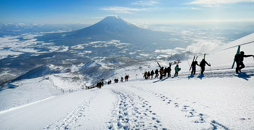 Skiing in Niseko, Japan 