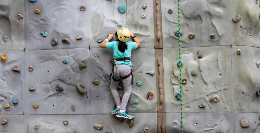 SAFRA Yishun climbing wall