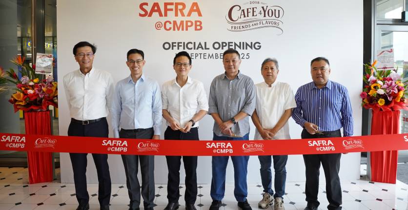 SAFRA@CMPB VIPS at ribbon cutting ceremony
