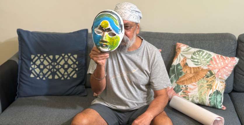 Salwant Singh and his artwork from Art Therapy