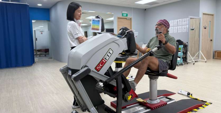 Salwant Singh at the Singapore Cancer Society Rehab Centre