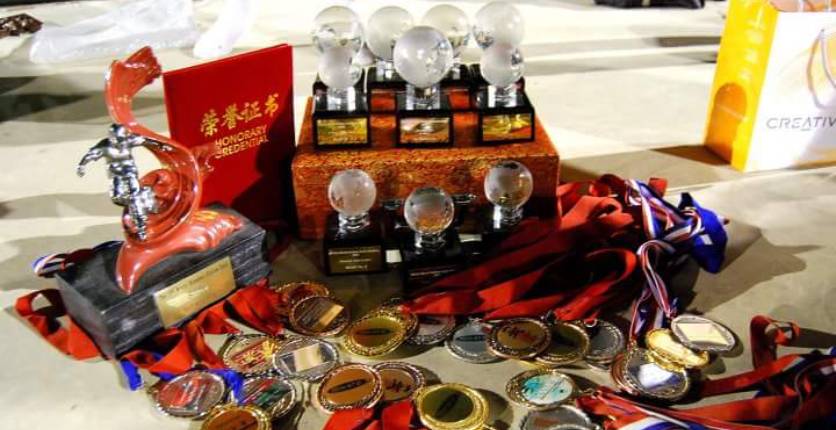 Ernest Wong championship medals
