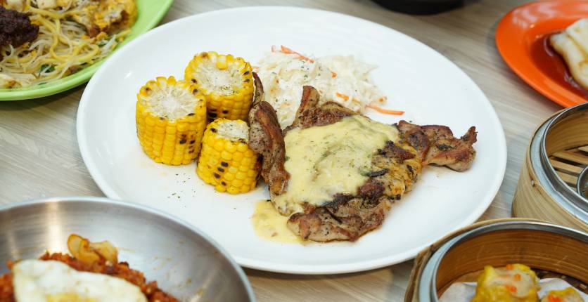 Kopitiam Square Chicken Cordon Bleu with Garlic Butter Sauce